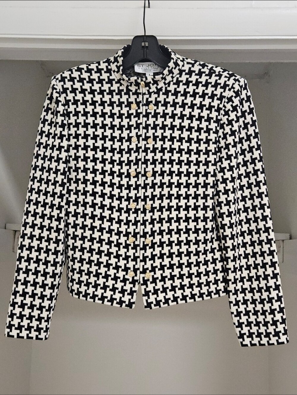 ST JOHN COLLECTION HOUNDSTOOTH JACKET 2